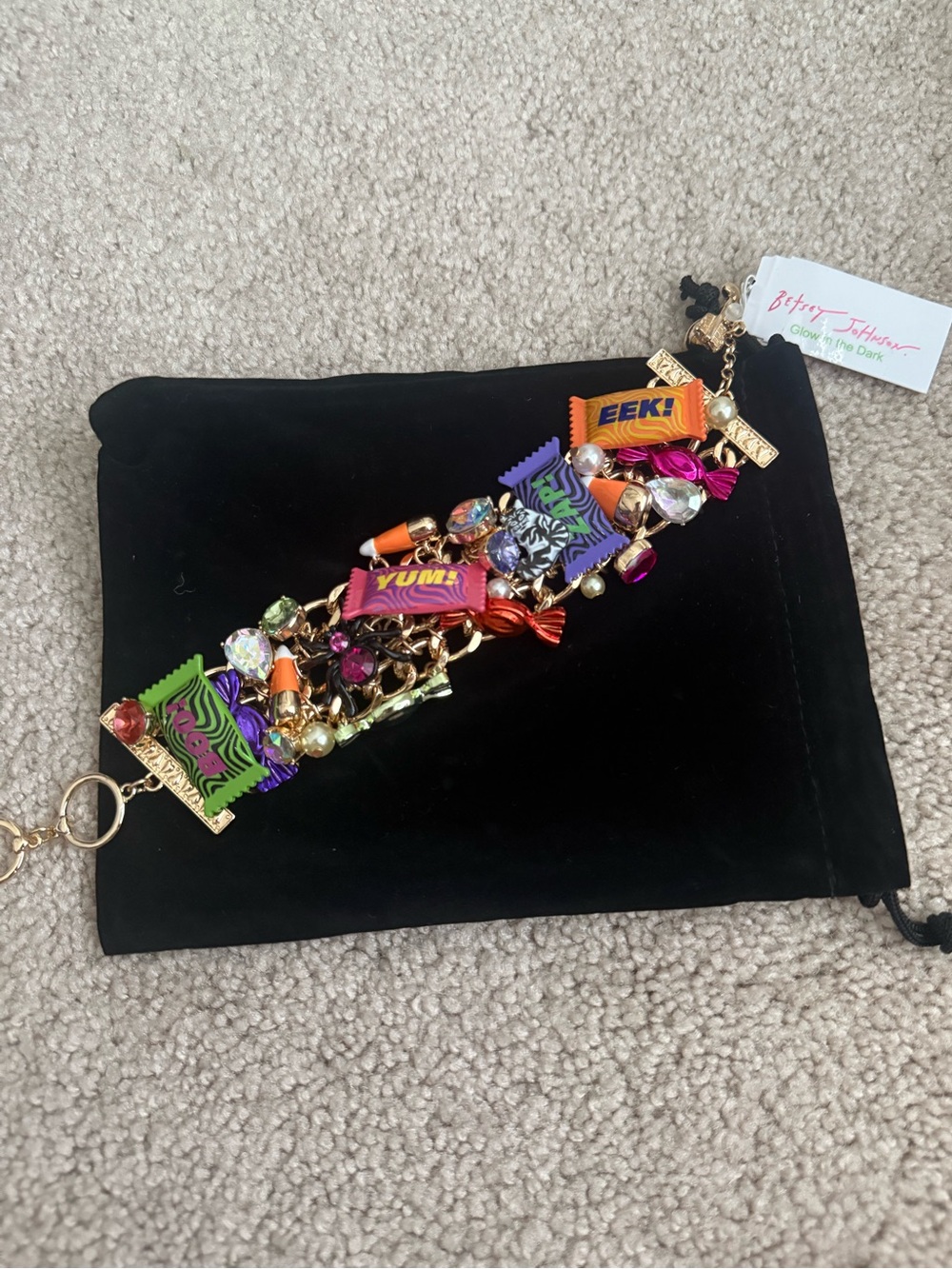 Betsey Johnson chunky Halloween candy bracelet